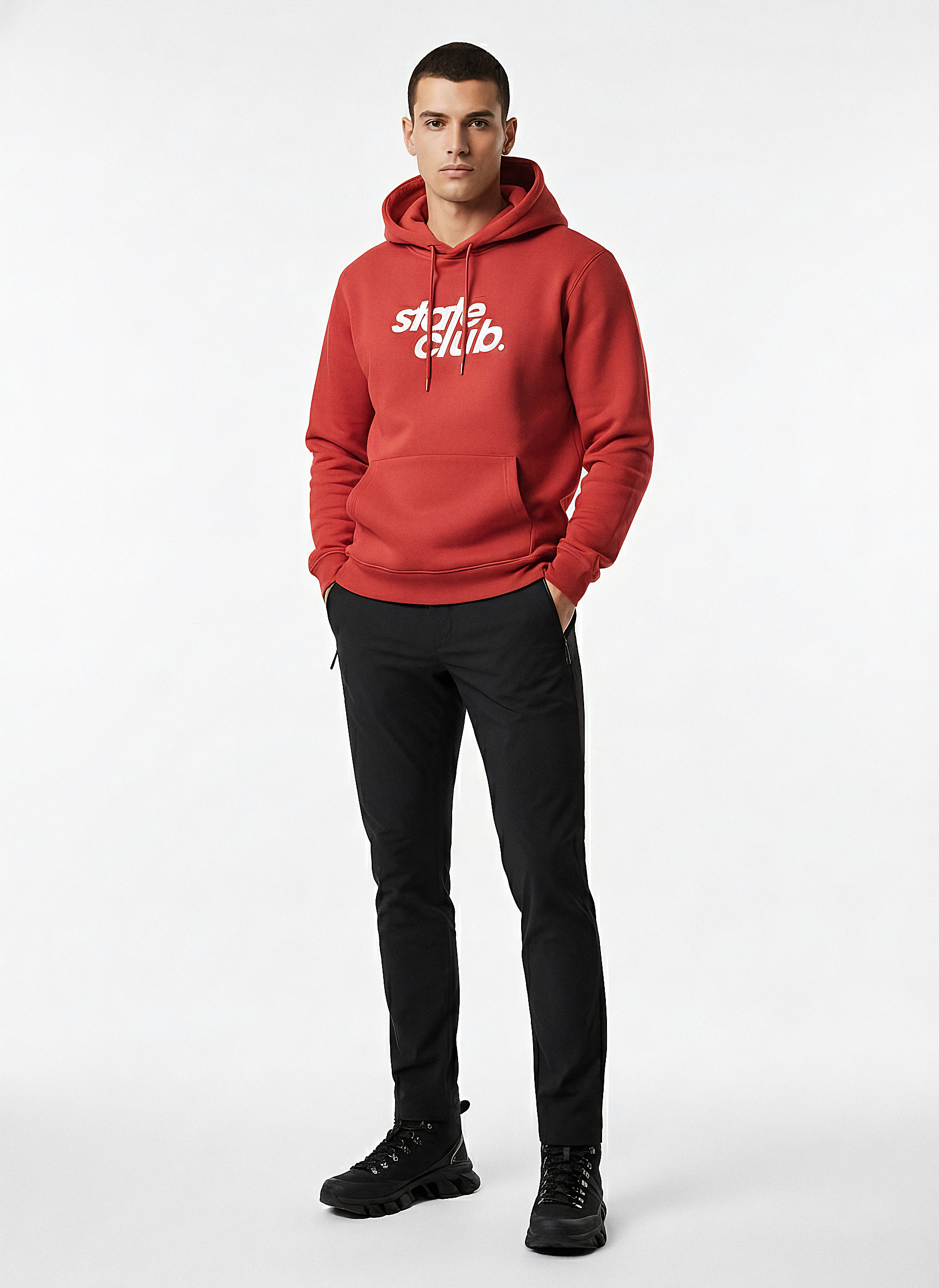Essentials Hoodie | Coral Red