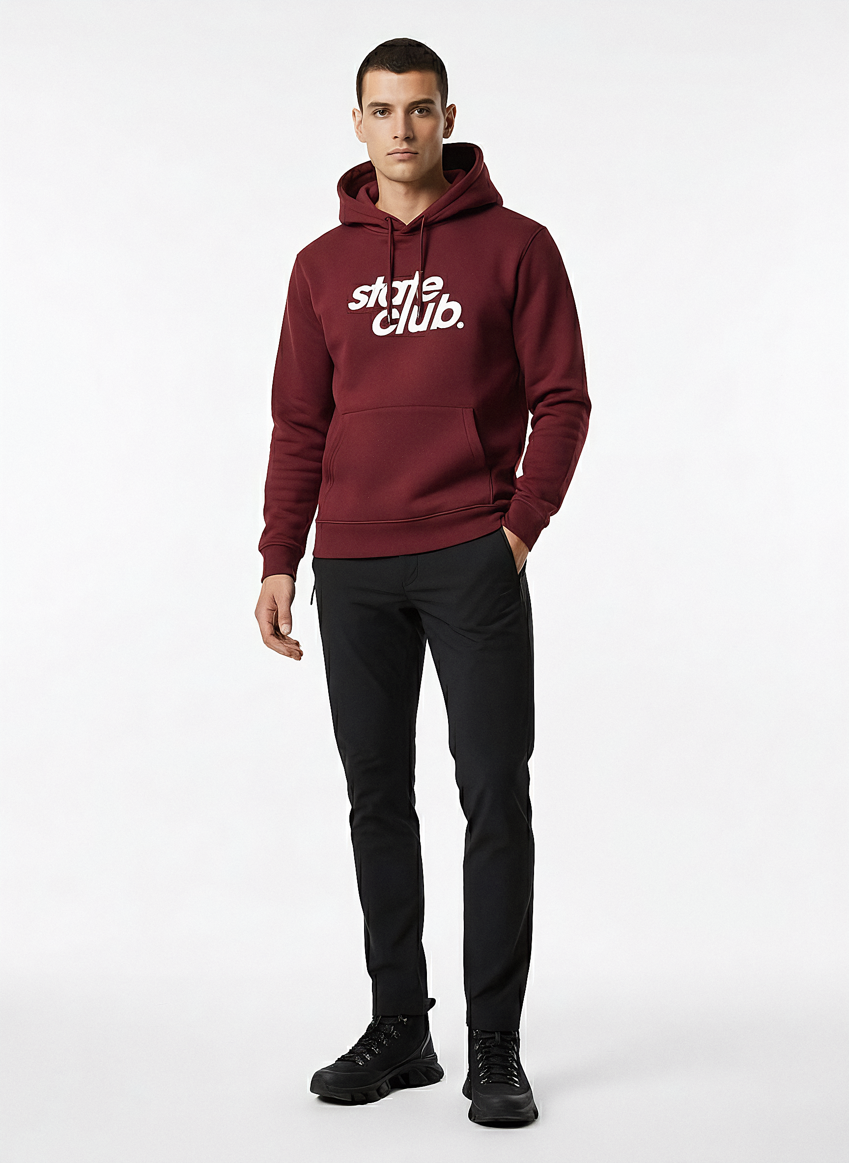Essentials Hoodie | Burgundy Red