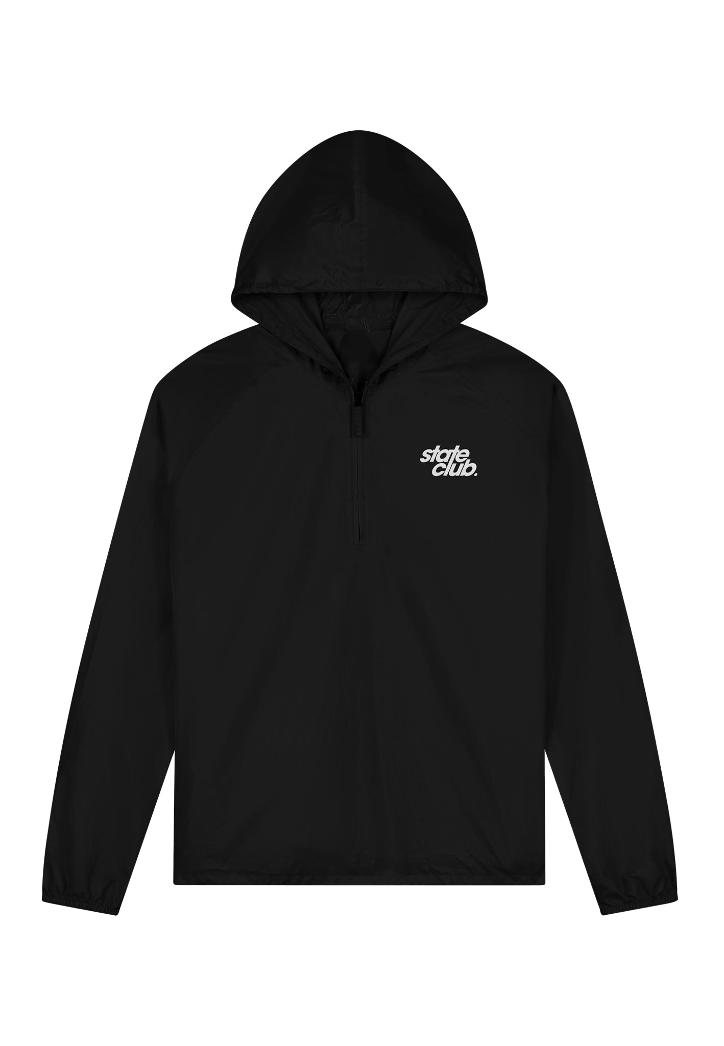 Hooded Windbreaker | Jet Black