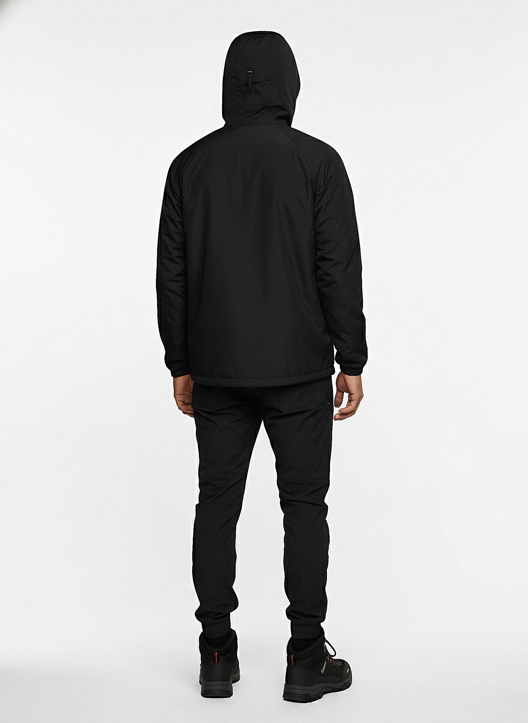 Hooded Windbreaker | Jet Black