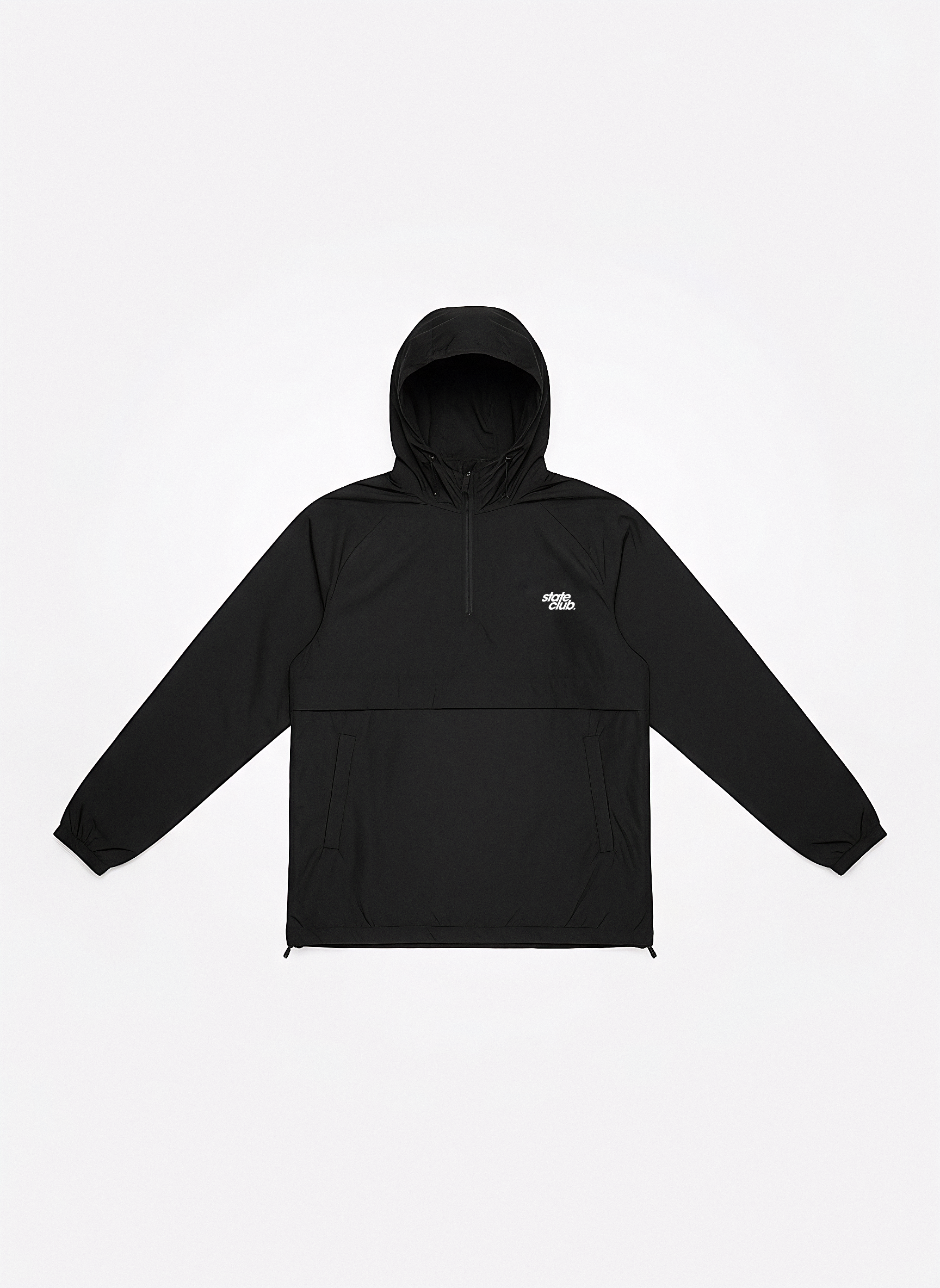 Hooded Windbreaker | Jet Black