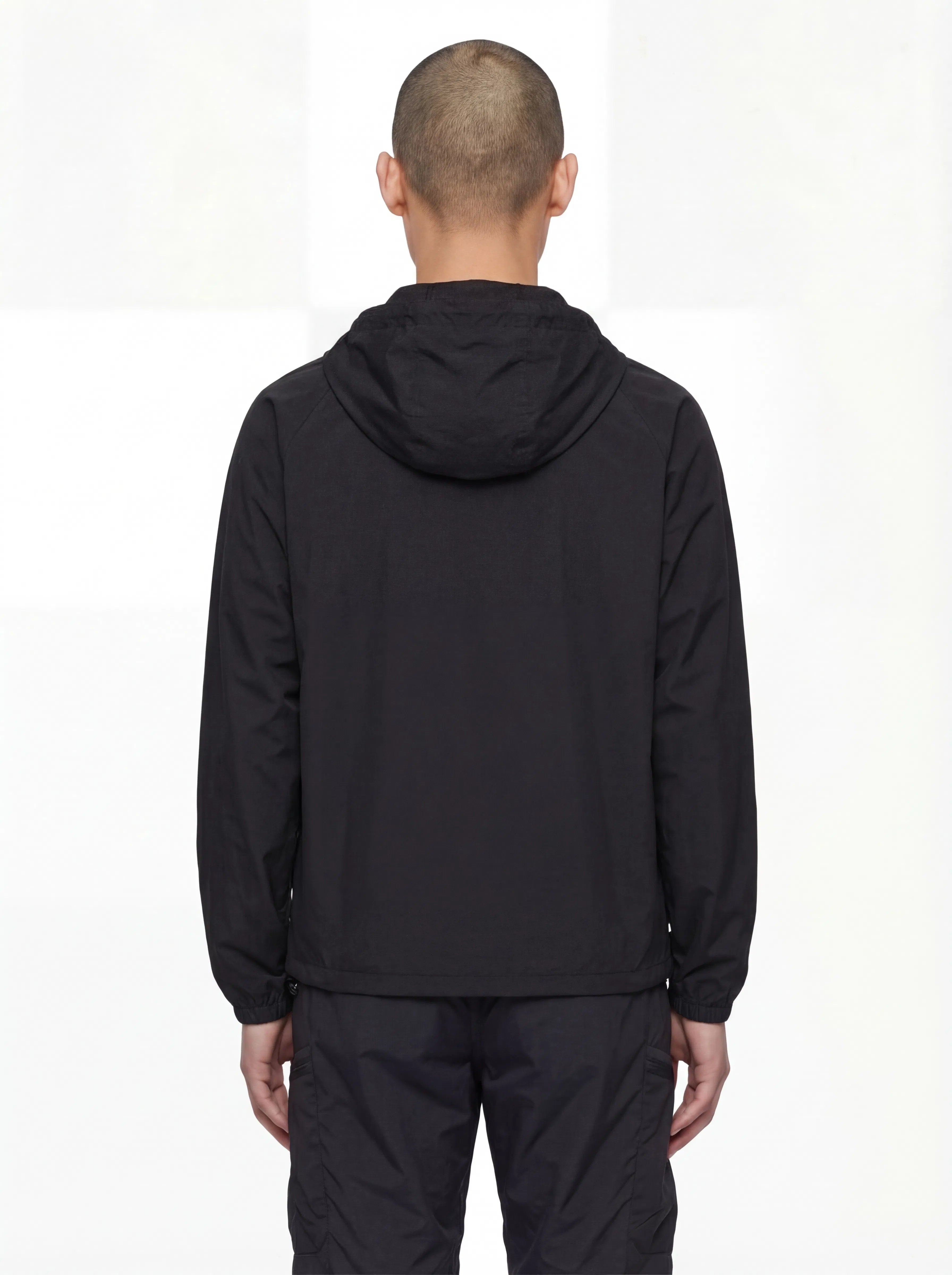 Hooded Windbreaker | Jet Black